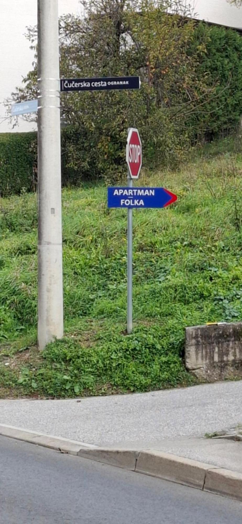 Apartman Folka Free Parking Zagreb Buitenkant foto